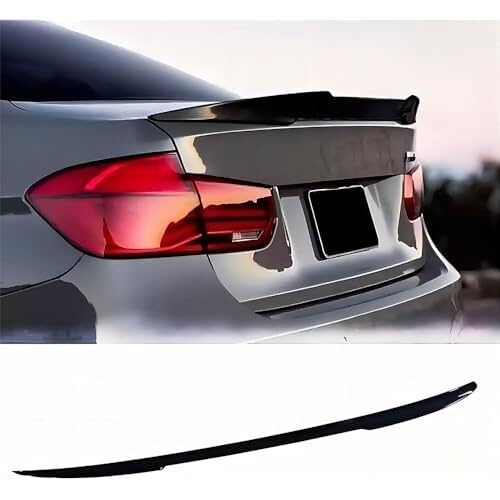Heckspoiler Für Q50 Q50S 2014-2017 Heckspoiler, PVC-beständig, Langlebig, Auto-Spoilerflügel, Heckspoilerlippe, Splitter, Auto-Styling-Zubehör(A/Glossy-Black) von ELEKNZBZTG