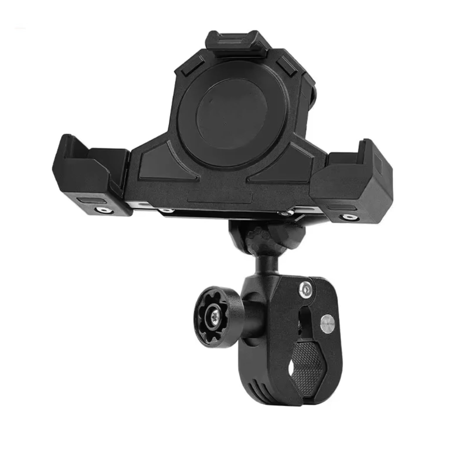 Motorrad Outdoor Stoßdämpfende Handyhalterung Dreiecke Feste Halterung Drahtlose Ladenavigationshalterung GPS-Navigationshalterung Motorrad GPS Halterung(Power clamp) von ELEKNZBZTG