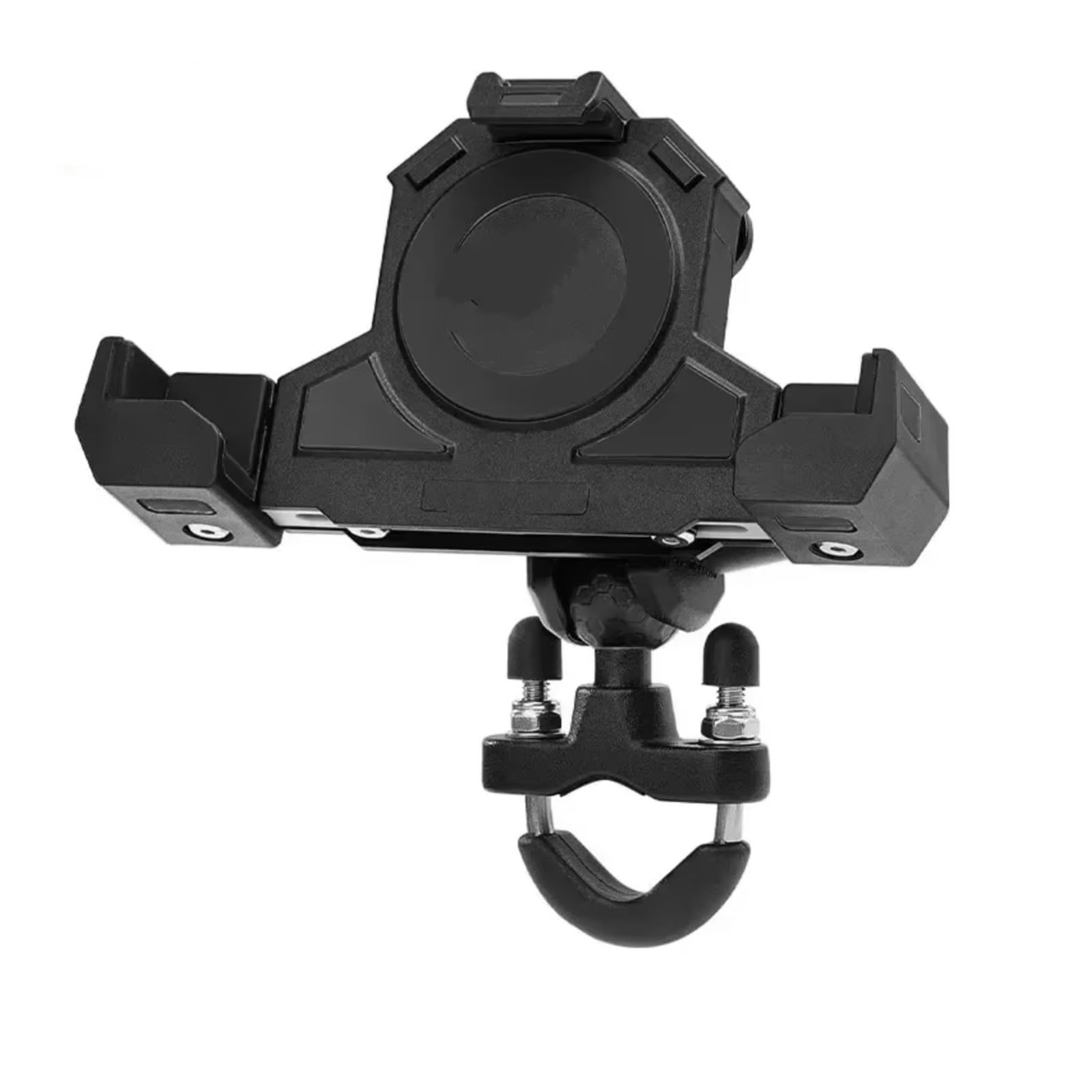 Motorrad Outdoor Stoßdämpfende Handyhalterung Dreiecke Feste Halterung Drahtlose Ladenavigationshalterung GPS-Navigationshalterung Motorrad GPS Halterung(Uncharge - Handlebar) von ELEKNZBZTG