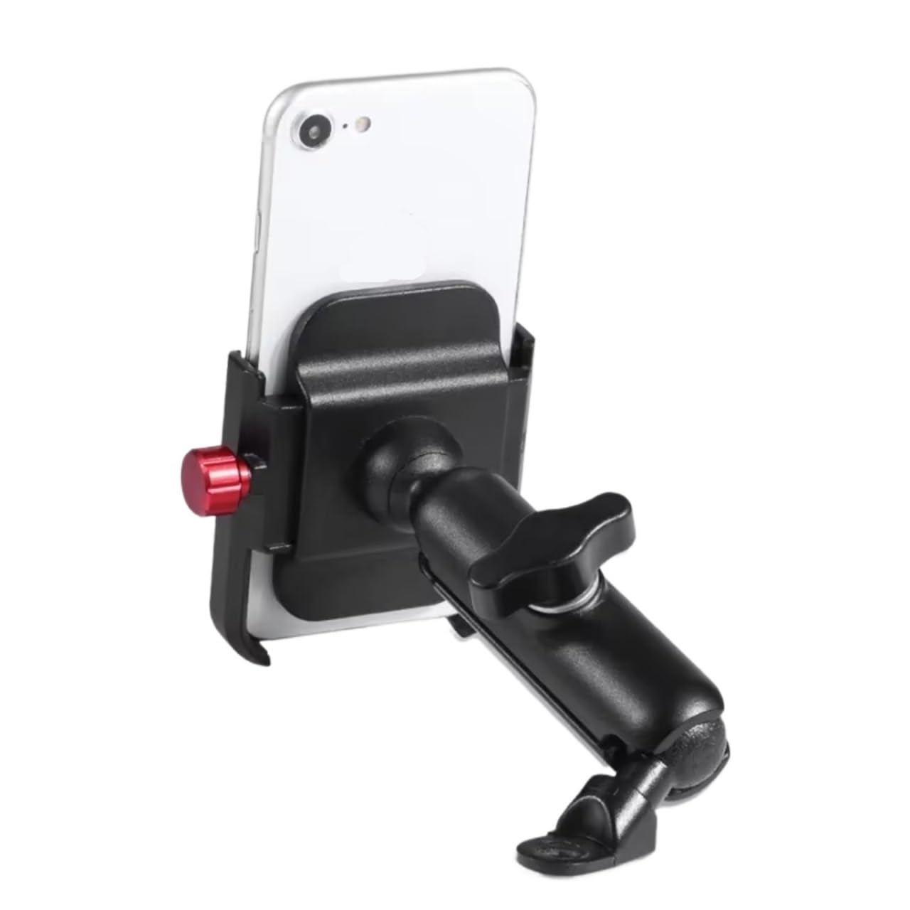 Universal 12-24V Aluminium Lenker Motorrad Fahrrad Handy Halter Mit USB Ladegerät Moto Rückspiegel Handy Ständer Halter Motorrad GPS Halterung(Handlebar Charging) von ELEKNZBZTG