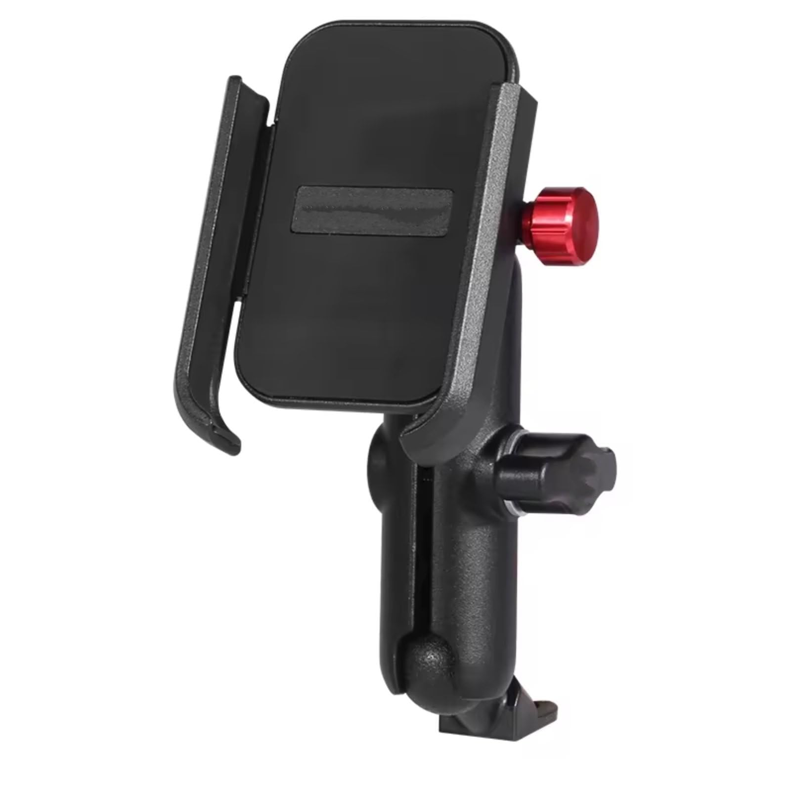 Universal 12-24V Aluminium Lenker Motorrad Fahrrad Handy Halter Mit USB Ladegerät Moto Rückspiegel Handy Ständer Halter Motorrad GPS Halterung(Rearview No Charge) von ELEKNZBZTG