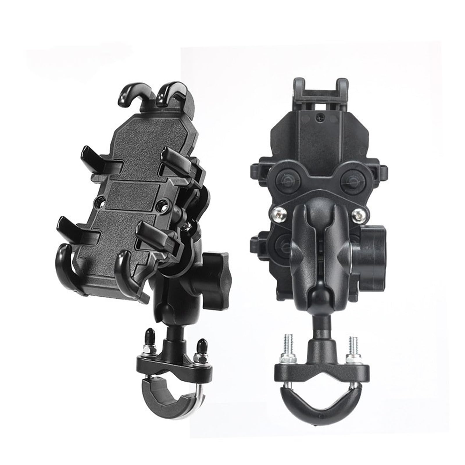 Universal Aluminium Motorrad Fahrrad Handy Halter Navigation Halterung GPS Stoßfest Lenker Halter GPS Halterung Halter Motorrad GPS Halterung(B1) von ELEKNZBZTG
