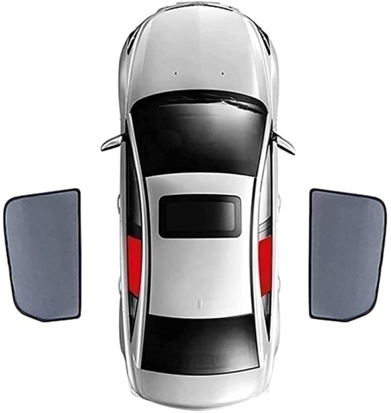 Faltbarer Tragbarer Auto-Windschutzscheiben-Sonnenschutz-Autozubehör, für Mercedes Benz GLE W167 350 450 4MATIC 2020-2023, Rear Side Window von ELEMAT