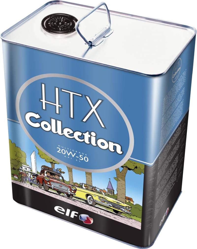 ELF Motoröl HTX Collection 20W-50 5L 205669 Mineralisches Motoröl für Oldtimer und Youngtimer Mineralöl motor oil von HTX