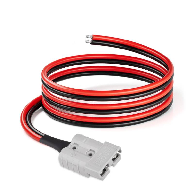 ELFCULB Anderson Stecker mit Kabel,10AWG Batterieanschluss 50A Batterie Schnellanschluss Stecker Anderson Stecker 50A Kable(1.8M) von ELFCULB