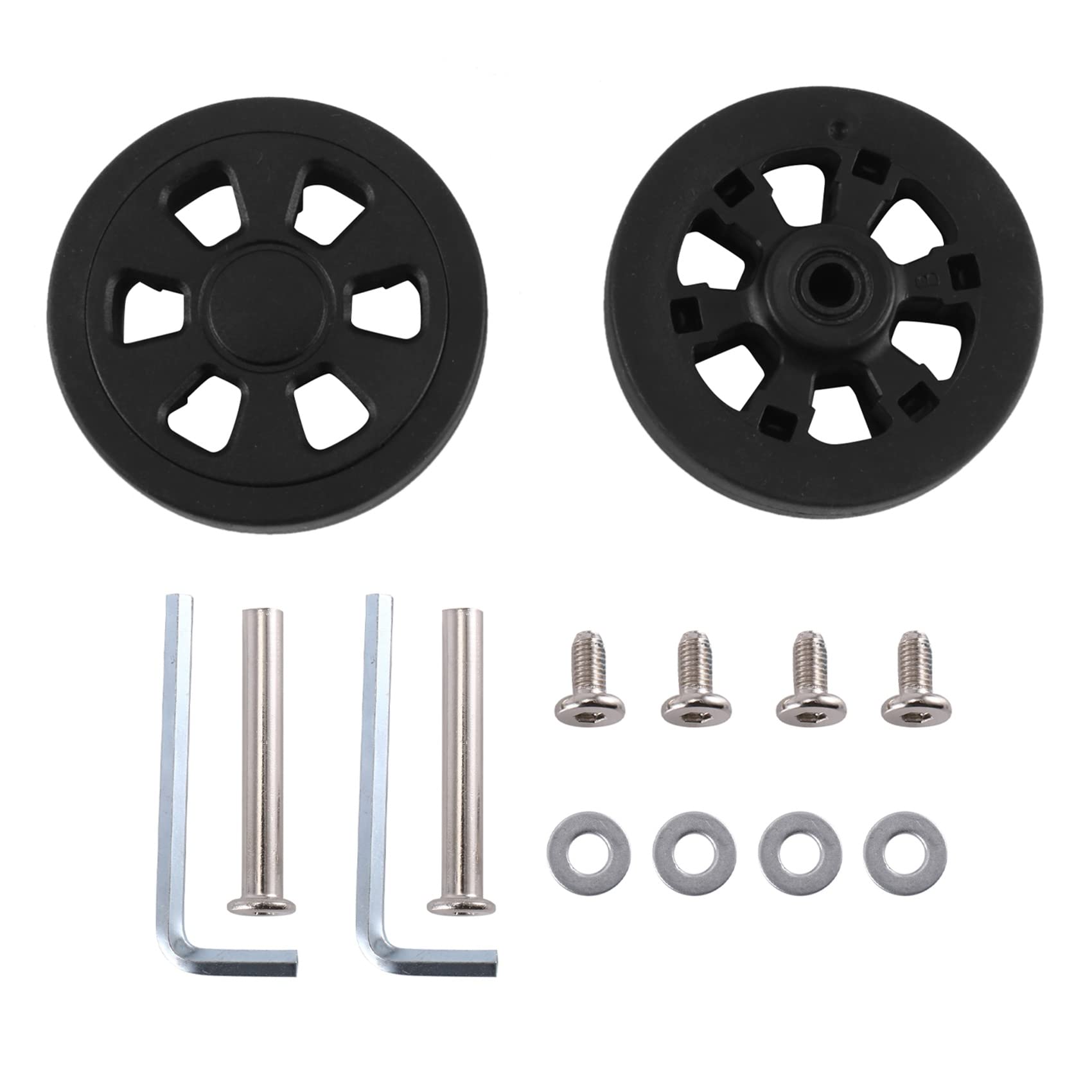 ELGE 60mmx15mm Koffer Ersatz Räder Gepäck Koffer Ersatz Verschleißfest Umweltschutz PU BlaCk Paar ELGE 60mmx15mm Koffer Ersatz Räder Gepäck Koffer Ersatz Verschleißfest Umweltschutz PU BlaCk Paar von ELGE