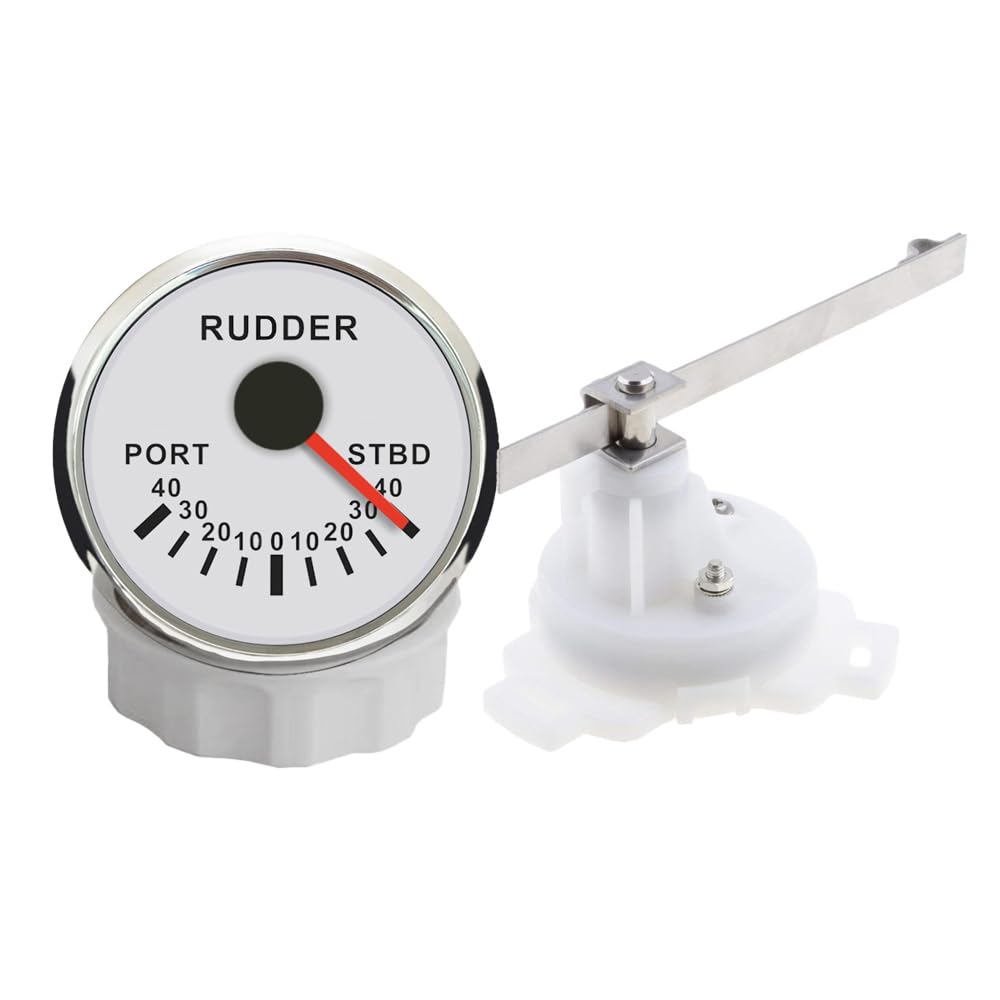 ELING 52MM Ruderwinkelanzeige Messgerät mit Ruderwinkelsensor 0-190 Ohm mit 7 Farben Hintergrundbeleuchtung 12V 24 Volt für Schiffe Schnellboote ELING 52MM Ruderwinkelanzeige Messgerät mit Ruderwinkelsensor 0-190 Ohm mit 7 Farben Hintergrundbeleuchtung 12V 24 Volt für Schiffe Schnellboote von ELING