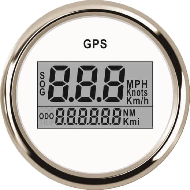 ELING Universal Digital GPS Tacho Messgerät ODO für Auto Motorrad LKW Yacht Gefäß 2 Zoll 9-32 V von ELING
