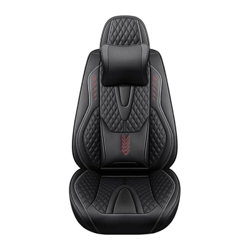 ELLIAT Komplettset Autositzbezüge für BMW X5 E53 X5 E70 X5M E70 X5 F15 X5 M50D F15 X5M F85,Leder Wasserdichter Universal Set Schwarz von ELLIAT