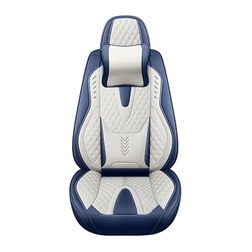 ELLIAT Komplettset Autositzbezüge für Toyota C-Hr Chr Hybrid/C-Hr Ev B-Hybrid/2016-2023,Leder Wasserdichter Universal Set Blau von ELLIAT