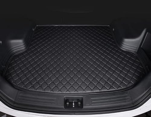 Auto Leder Kofferraummatten für Renault Koleos 2017-2022, Cargo Teppich Kratzfest rutschfest Kofferraum Schutzmatten Zubehör,Black von ELOKO