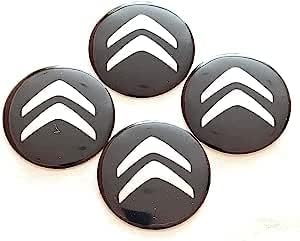 4 Stück Nabendeckel/Aufkleber Nabenkappen für Citroen 55mm Felgen Radnaben Felgendeckel Felgenkappen Auto Zubehör von ELOMAS