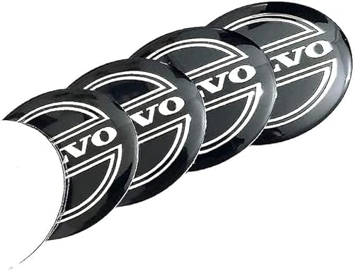 4 Stück Nabendeckel/Aufkleber Nabenkappen für Volvo 56mm Felgen Radnaben Felgendeckel Felgenkappen Auto Zubehör von ELOMAS