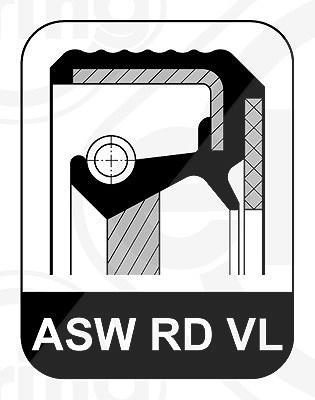 Elring Wellendichtring, Differential [Hersteller-Nr. 505.090] für Citroën, Ds, Fiat, Mazda, Opel, Peugeot, Santana, Volvo von ELRING