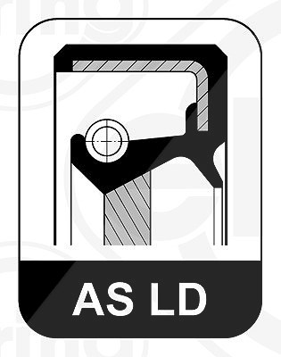 Elring Wellendichtring, Kurbelwelle [Hersteller-Nr. 458.620] für Citroën, Daihatsu, Perodua, Peugeot, Subaru, Toyota von ELRING