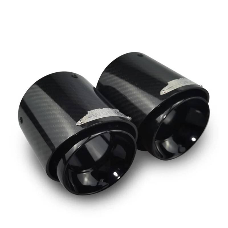 1 Stück Auto-Schalldämpfer-Auspuffrohr. Auspuffendrohr Aus Kohlefaser. Kompatibel Mit BMW Mini Cooper R55 R56 R57 R58 R59 R60 R61.(R55 R56 Cooper S) von ELROAL
