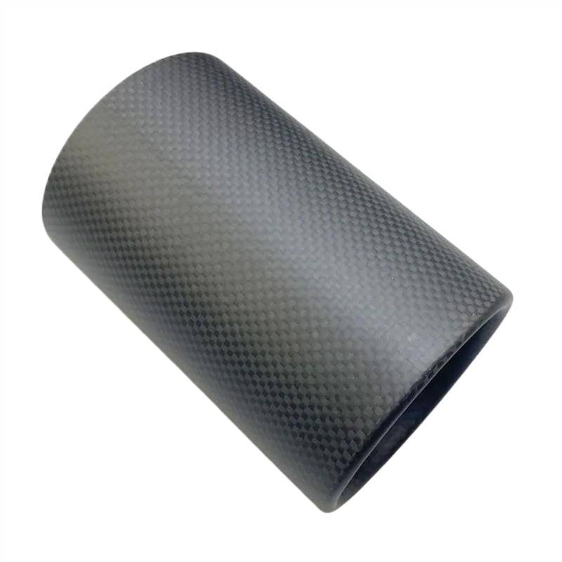EMIGOS Auspuff Endrohr Für VW Für Golf 8 GTI Mk8 2020 2021 2022 2023 Schalldämpfer Endrohr Auspuff Auto Spitze Carbon Fiber Tail Dekoration Abdeckung Schutz Teile Auto Zubehör von EMIGOS