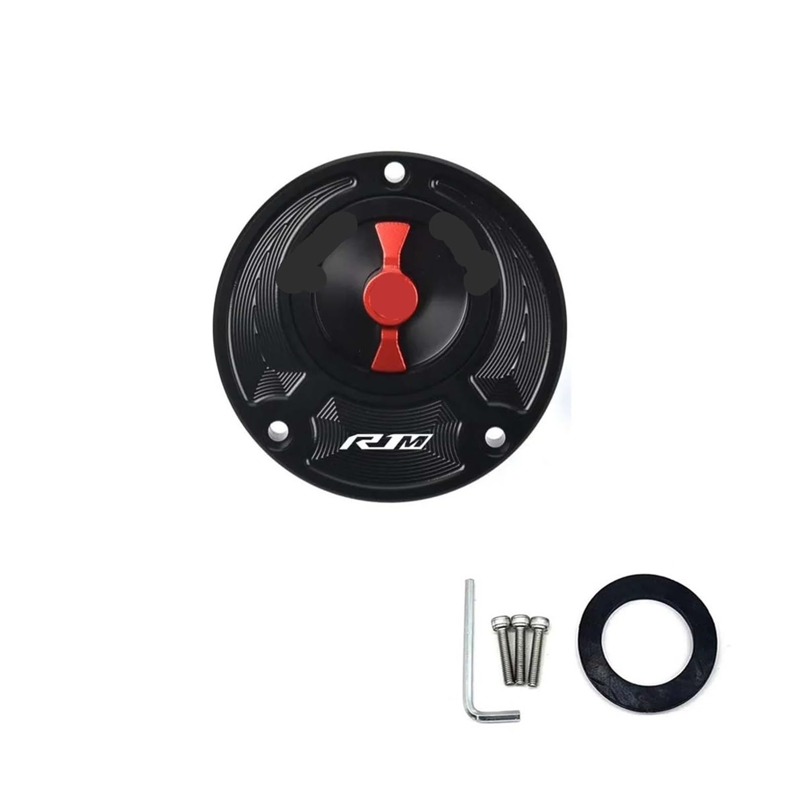Compatible With R1M R1 R3 R15V3 R15M R15 V4 Keyless Motorcycle Fuel Gas Tank Cap Cover Aluminum Accessories(R1M RED) von EMNZPSDZ