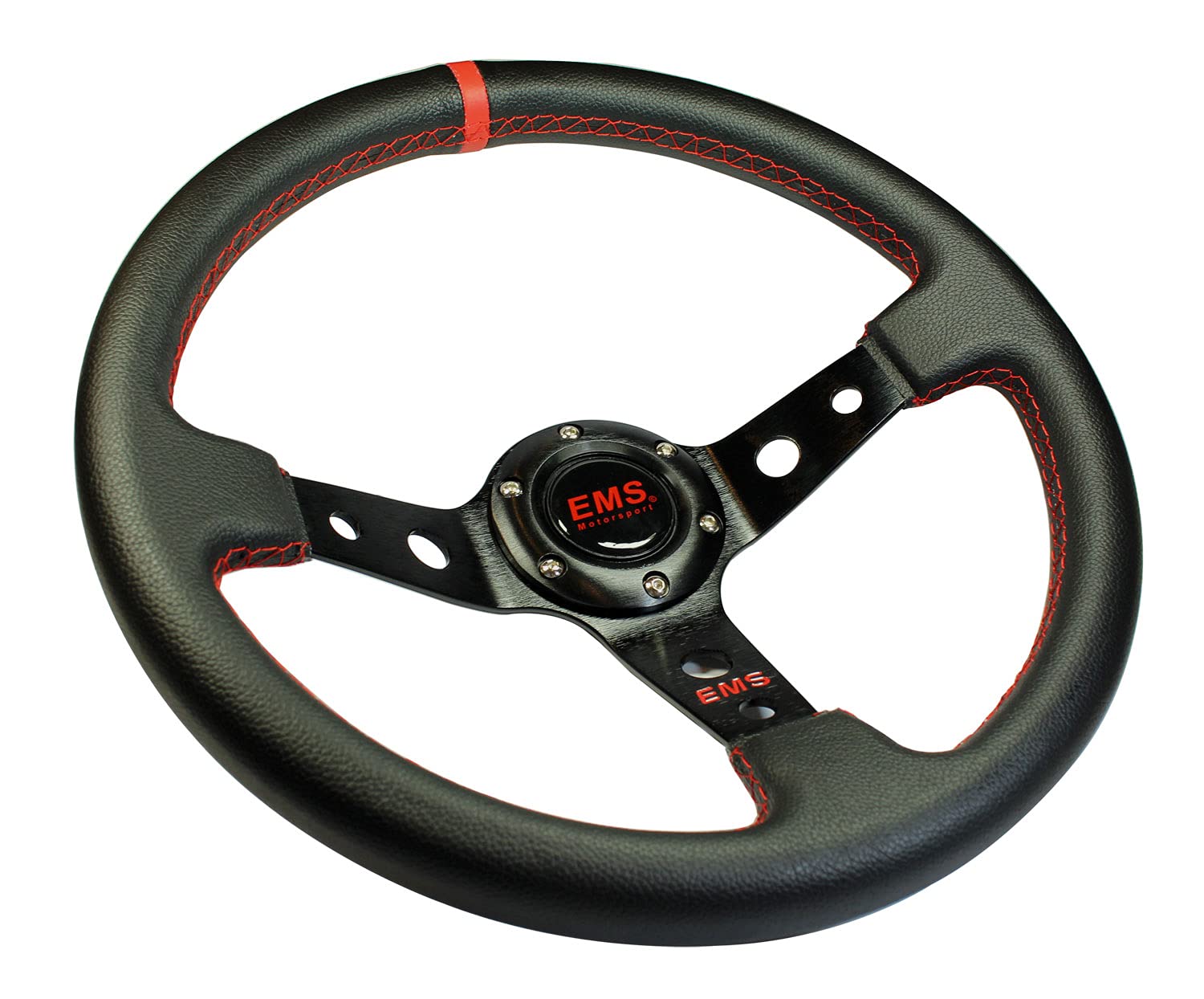 EMS Motorsport Lenkrad 350mm 65mm Rallye Sportlenkrad von EMS