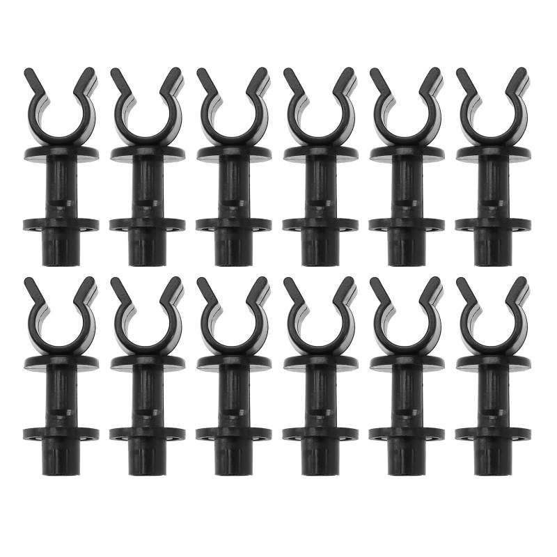 EMSea 10 Stück Motorhauben-Stützstangenclips PRC3180 Kompatibel mit Defender 90 110 130 TD5 Motorhaubenstütze Halteclip Klemmhalterung Kunststoff Schwarz von EMSea