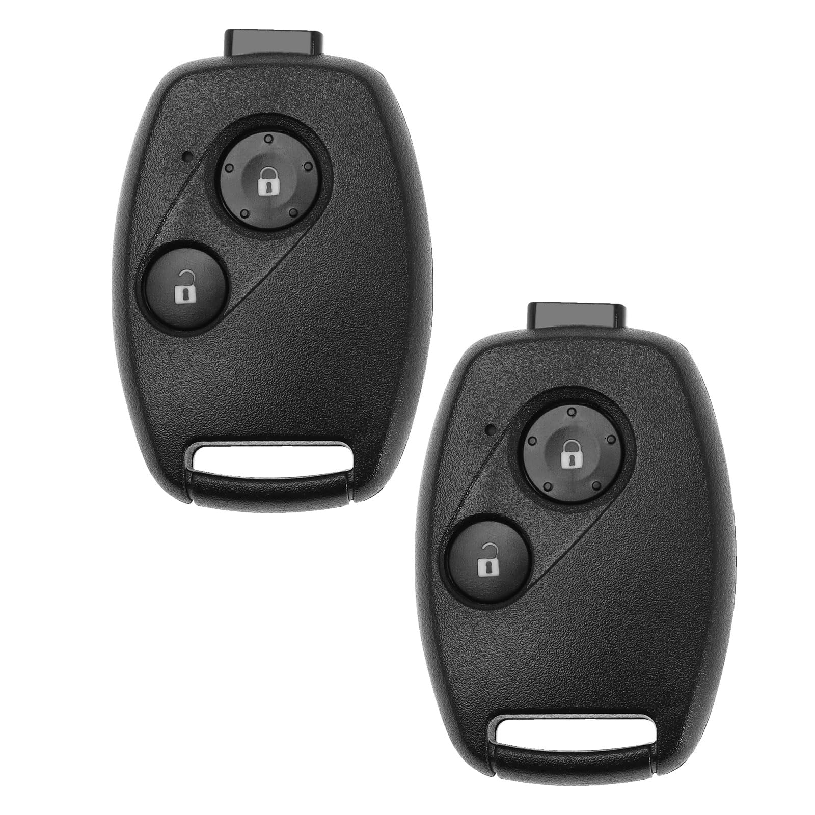 EMSea 2 Sätze Auto Schlüsselhülle Fernbedienung Schlüsselgehäuse 2 Tasten Kompatibel mit Honda Civic Jazz CRV Insight Record Fit Frv, Schwarz von EMSea