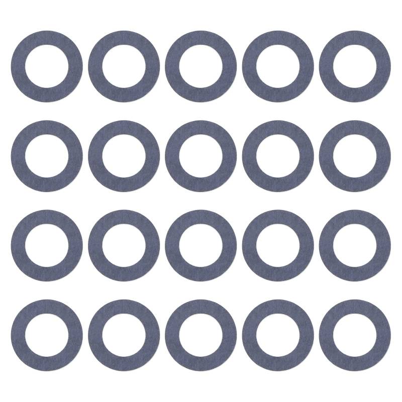 EMSea 20 Stück Auto Ölablassschraube Dichtungen 9043012031 Aluminium Ölzerkleinerungsscheibe Dichtungsring Ersatz 12mm Innendurchmesser von EMSea