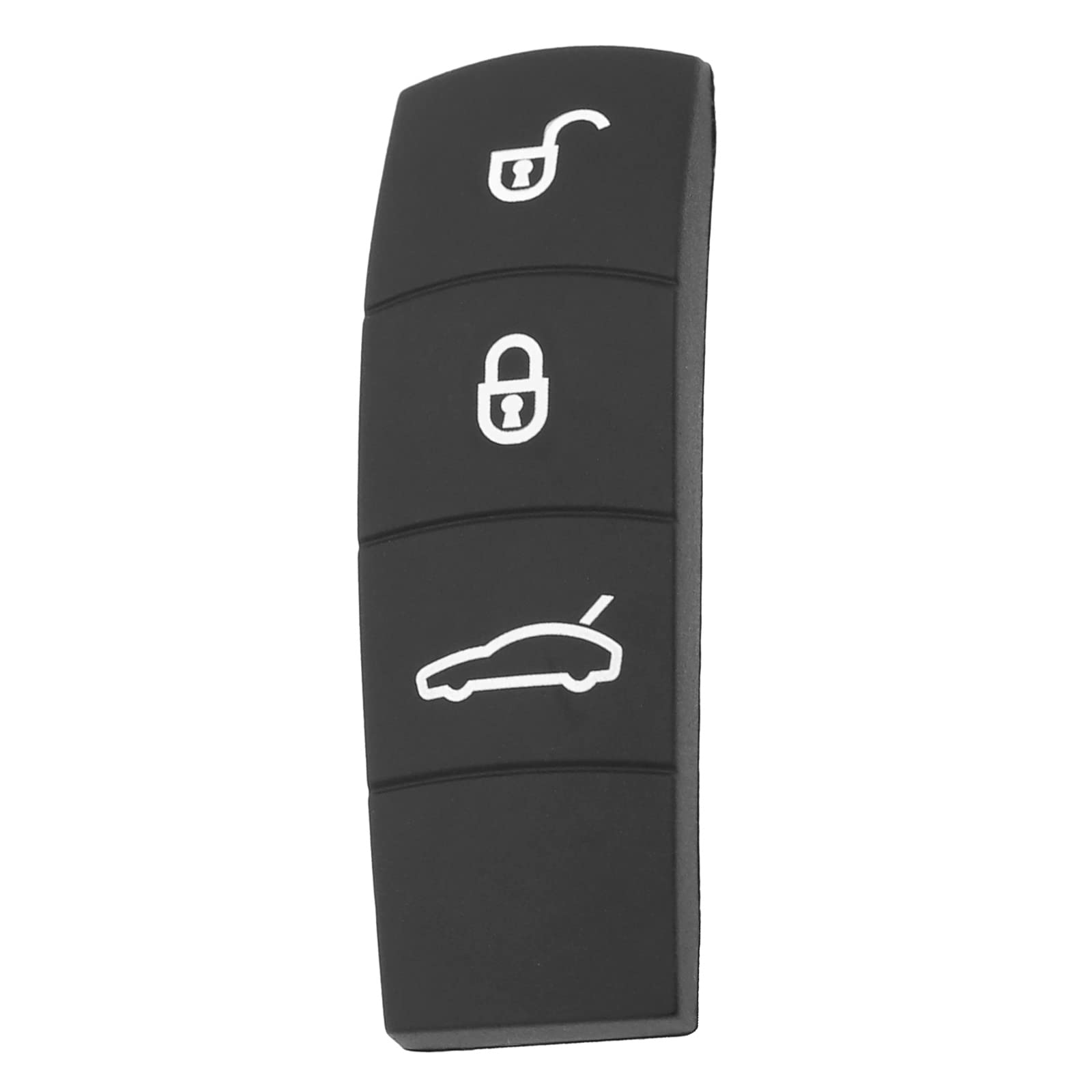 EMSea Auto 3-Tasten Fernschlüssel Gummiauflage, Kompatibel mit Panamera, Auto-Fernbedienung, Tastenpolster, Ersatz-Schlüsselgehäuse, Schutzfolie, Schwarz von EMSea