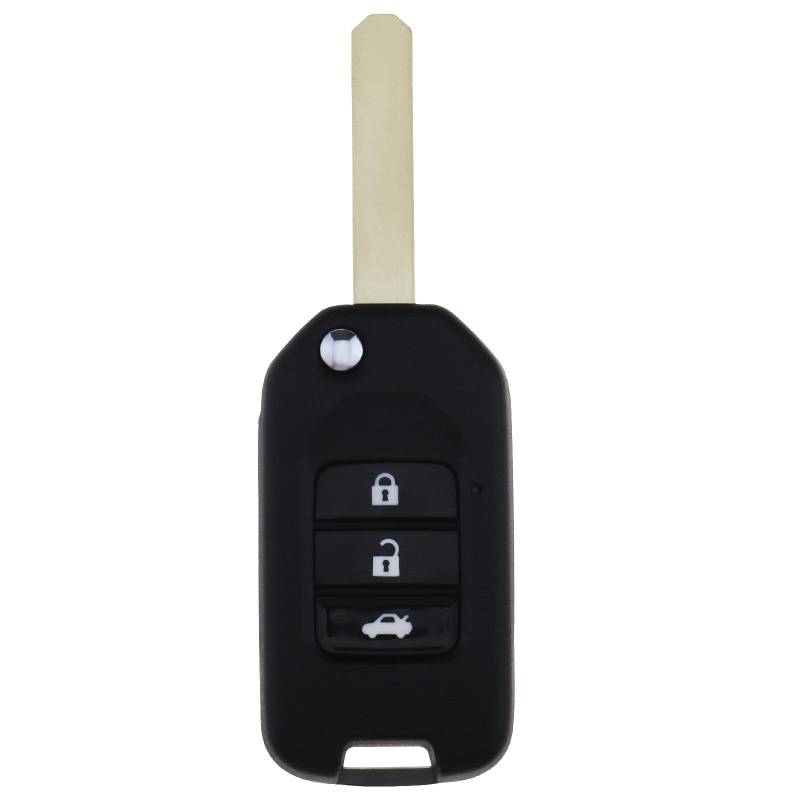 EMSea Auto 3-Tasten Klappschlüsselgehäuse Kompatibel mit Civic City Accord Jazz HRV CRV, Ersatz Automobil Flip-Fernbedienung Gehäuseabdeckung von EMSea