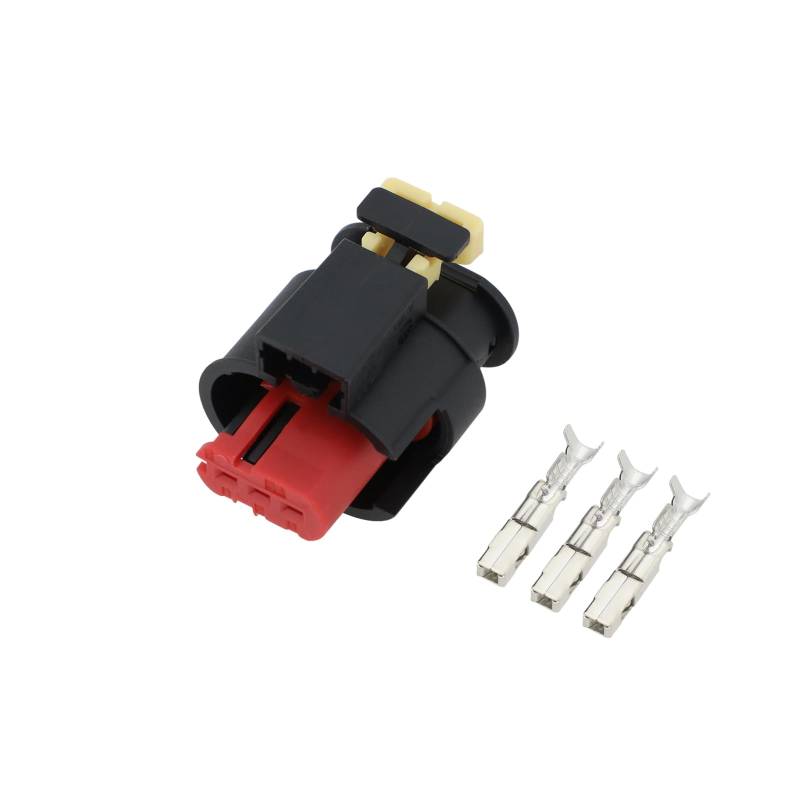 EMSea 1 Stück Automotive 3-poliger Zündspulen-Anschluss für Opel, Fiat, Lancia, Alfa Romeo OE 284425-1 284426-1 mit 3 Crimpverbindern von EMSea