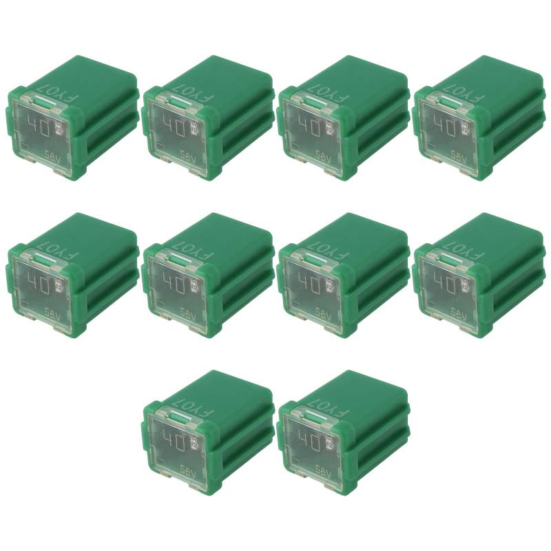 EMSea 10 STÜCKE 40A Auto-Quadratsicherung Kompatibel mit Corolla Kompatibel mit Tundra Kompatibel mit Tacoma 90982-08294 9098208294 6E5Z-14526-CA von EMSea