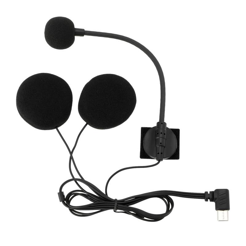 EMSea 1Pc Motorradhelm Intercom Typ-C Ellenbogen Dual Lautsprecher Intercom Mikrofon Kompatibel mit BT-S2 BT-S3 Für Halbschalen-Motorradhelme von EMSea