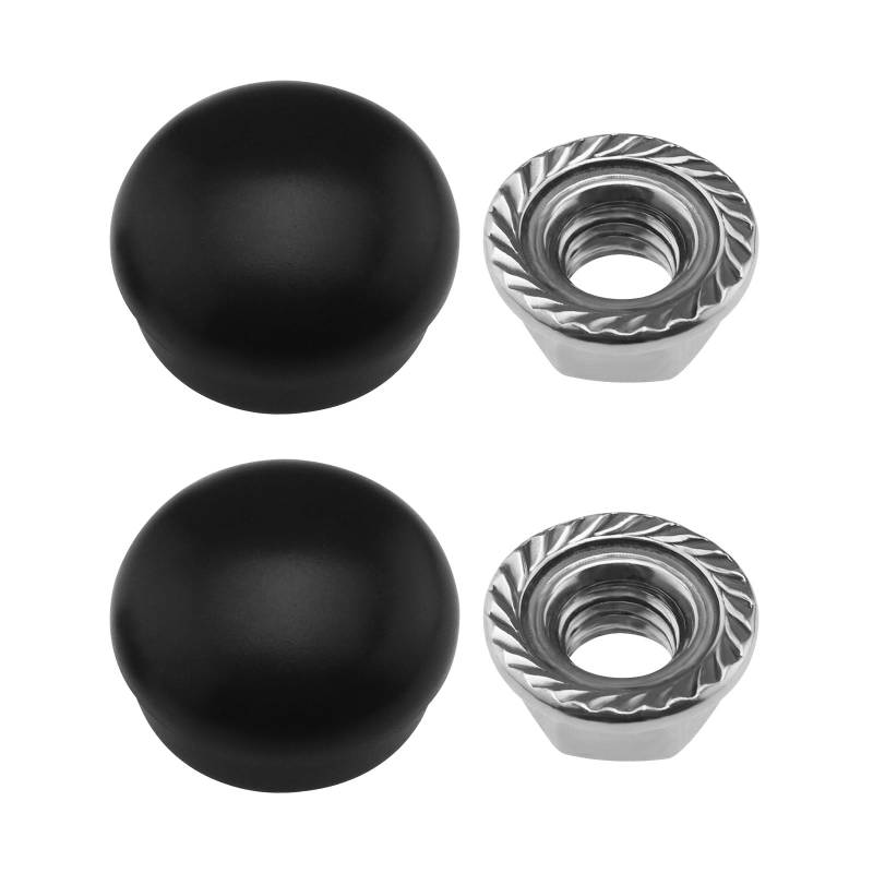 EMSea 2 Set Mutterkappen Wischerarm Frontscheibe Set Abdeckungen Bolzen 1J0955205A/133955435/955203005 Ersatz für VW Transporter T4 T5 T6 von EMSea