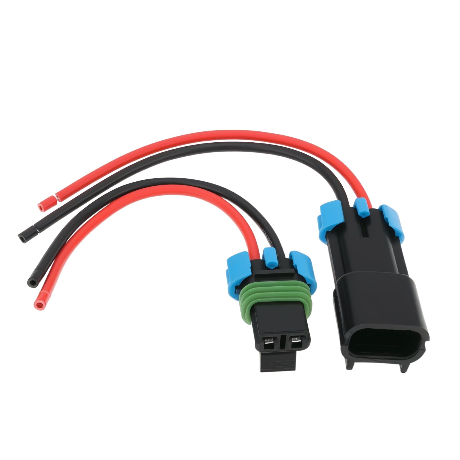 EMSea 2 Stück 2-poliger Autolüfterstecker-Kabelbaum Stecker Und Buchse Kompatibel mit Delphi Metri-Pack 280-Serie Leitungslänge 13,5cm 14 AWG 2-poliger Lüfterstecker-Kabelbaum EMSea 2 Stück 2-poliger Autolüfterstecker-Kabelbaum Stecker Und Buchse Kompatibel mit Delphi Metri-Pack 280-Serie Leitungslänge 13,5cm 14 AWG 2-poliger Lüfterstecker-Kabelbaum von EMSea