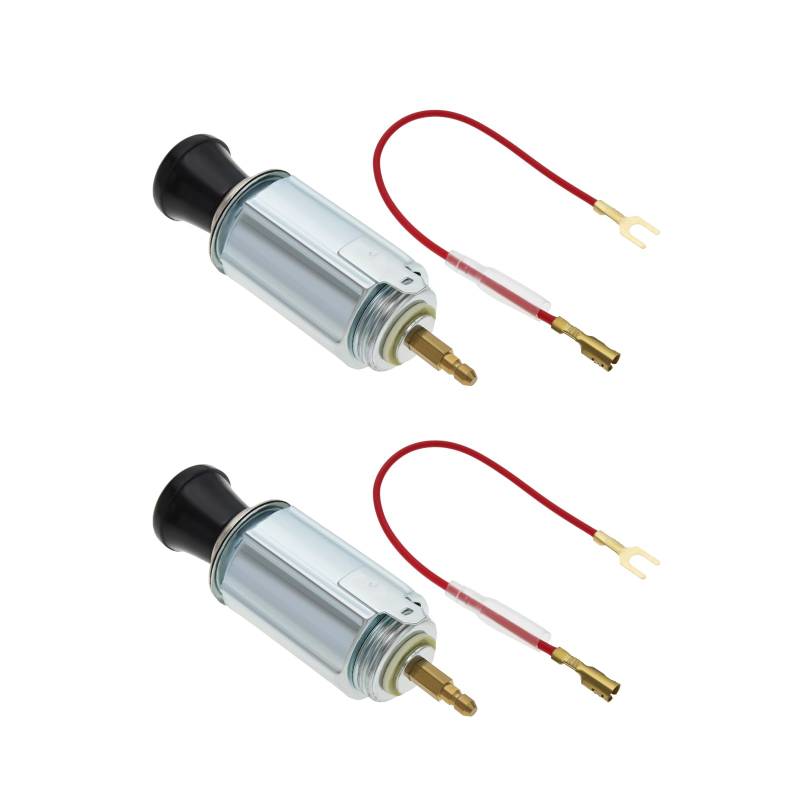 EMSea 2 x Auto Zigarettenanzünder Element Steckdosen Set Klassischer Retro-Stil Auto Zigarettenanzünder RH-4001 Zigarettenanzünder Buchse 12V 5 A für Klassische und Moderne Autos von EMSea