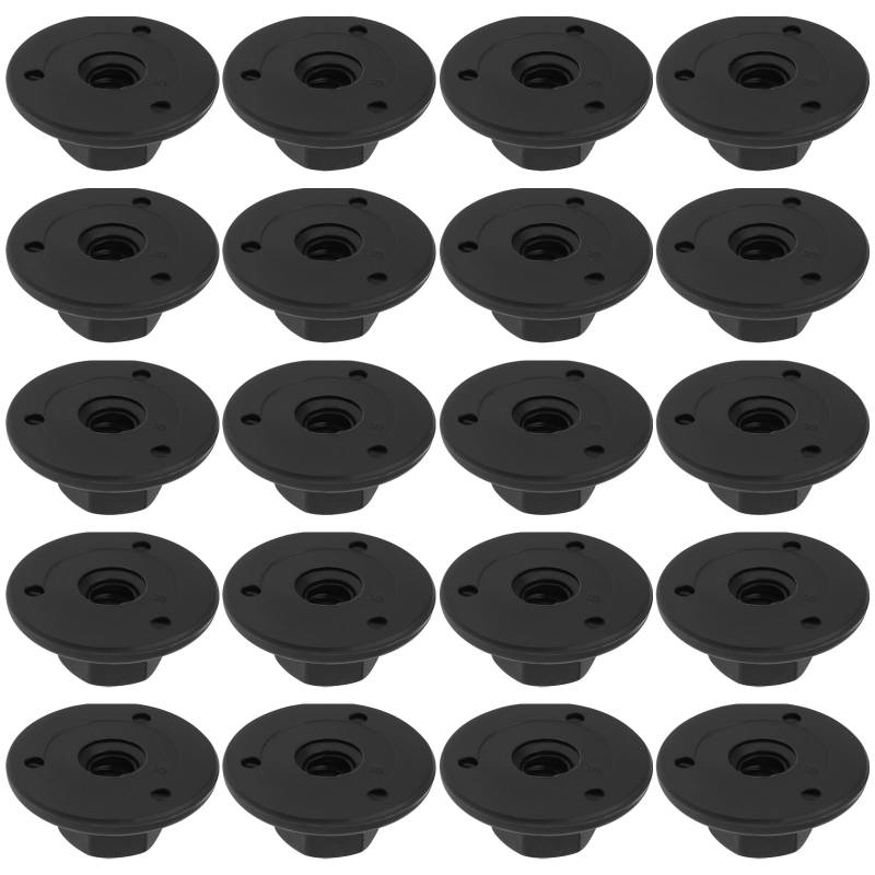 EMSea 20 Stück Auto-Bodenblech-Chassis Heckstoßstange Schwarzer Kunststoff Sechskantmuttern Clips OE: 07147169847 Kompatibel mit BMW Mini X1X3X5X6Z4 von EMSea