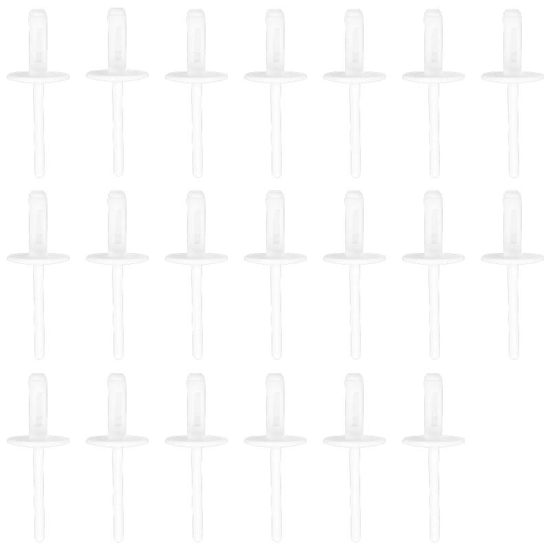 EMSea 20 Stück Radverbreiterung Kotflügelverkleidung Nylon Rive Auto Frontstoßstange Kunststoffclip Kompatibel mit BMW X1 X5 X6 X3 X5M F15 Weiß 18,3 X 6 X 3,4 Mm von EMSea