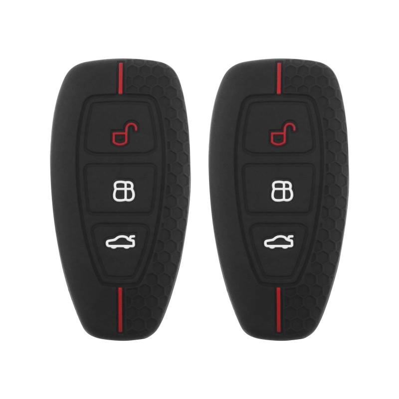 EMSea 2stk 3-Tasten-Schlüsselschutz Schlüsselgehäuse Autoschlüssel Hülle Autoschlüsselschutz, Kompatibel mit Ford Focus, Kompatibel mit Ford Mondeo von EMSea