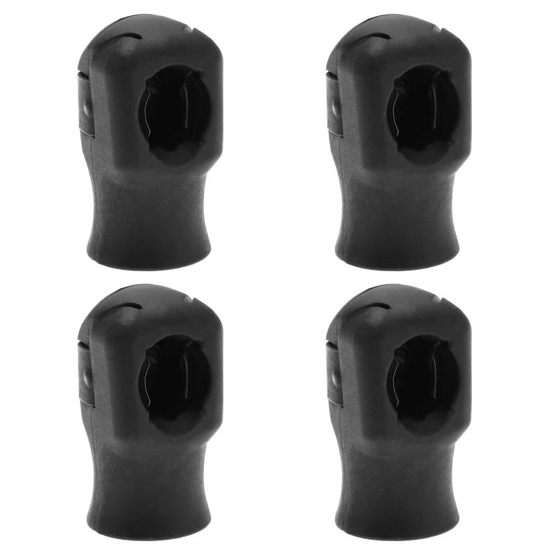 EMSea 4-teiliges Gasfeder-Endstück Heckklappen-Gasfeder-Anschluss Kunststoff Zubehör für Kofferraum Motorhaube Auto-Umbau Wohnwagen M6 X 9,5 Mm für 10mm Kugelkopf von EMSea