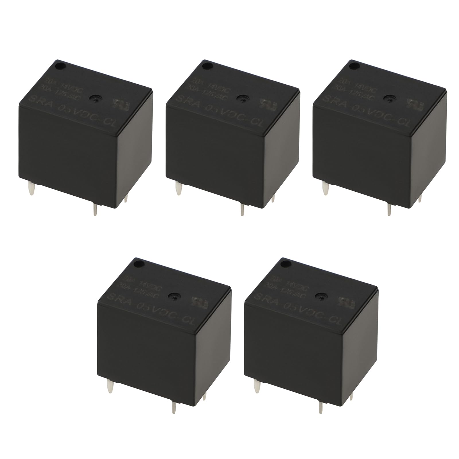 EMSea 5 Stücke SRA-05VDC-CL 5 Pin Typ Mini Leistungsrelais 5 V DC Spulen 20 A / 10 A 14 VDC 125 VAC SPDT Kontakte Automobilrelais PCB Allzweckrelais EMSea 5 Stücke SRA-05VDC-CL 5 Pin Typ Mini Leistungsrelais 5 V DC Spulen 20 A / 10 A 14 VDC 125 VAC SPDT Kontakte Automobilrelais PCB Allzweckrelais von EMSea