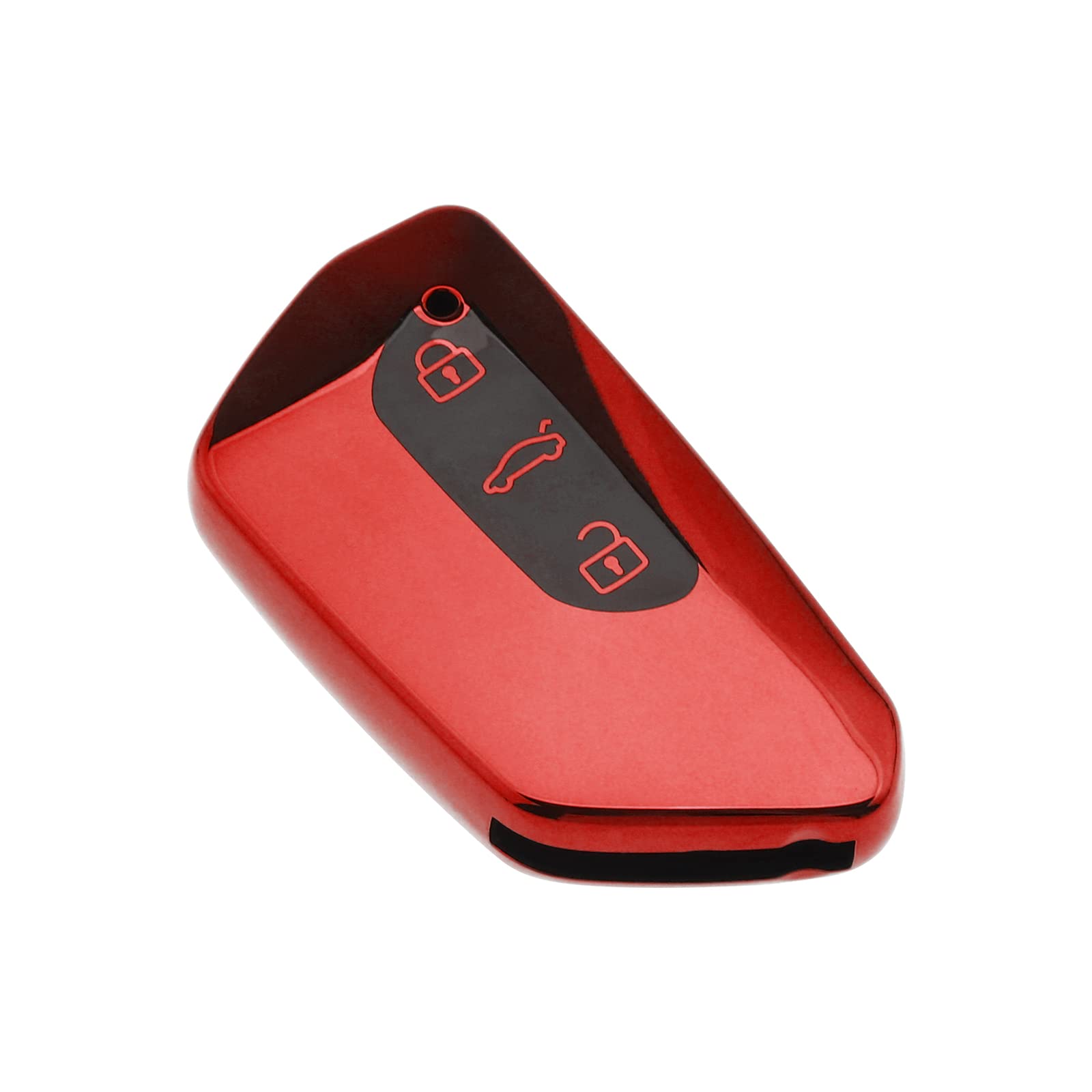 EMSea Autoschlüssel Abdeckung Finish TPU Rundum 3 Tasten Autoschlüssel Abdeckung Hülle Schale sturzsicher kratzfest rot kompatibel mit Golf 8 Seat Leon MK 4 Tarraco Ateca Skoda Octavia EMSea Autoschlüssel Abdeckung Finish TPU Rundum 3 Tasten Autoschlüssel Abdeckung Hülle Schale sturzsicher kratzfest rot kompatibel mit Golf 8 Seat Leon MK 4 Tarraco Ateca Skoda Octavia von EMSea
