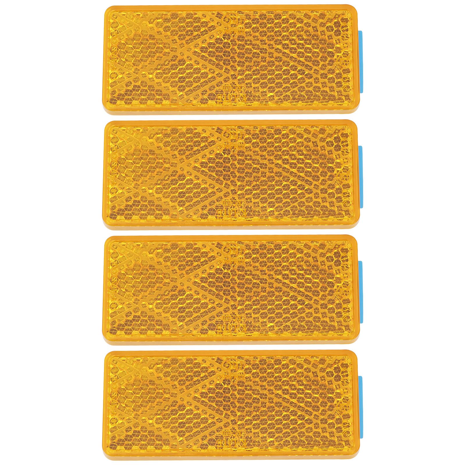 EMSea Rechteckige selbstklebende Reflektoren, 70 x 30 mm, Sicherheitsreflektoren mit Klebstoff für Fahrzeug, LKW, Camper, Ladung, Orange, 4 Stück EMSea Rechteckige selbstklebende Reflektoren, 70 x 30 mm, Sicherheitsreflektoren mit Klebstoff für Fahrzeug, LKW, Camper, Ladung, Orange, 4 Stück von EMSea