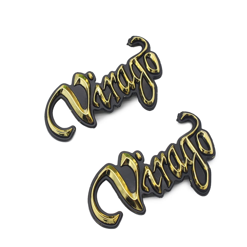 3D Virago Logo Emblem Abzeichen Motorrad Gas Öl Tank Aufkleber Aufkleber für Yamaha XV250 XV535 XV750 XV1100 Virago von ENDBAG