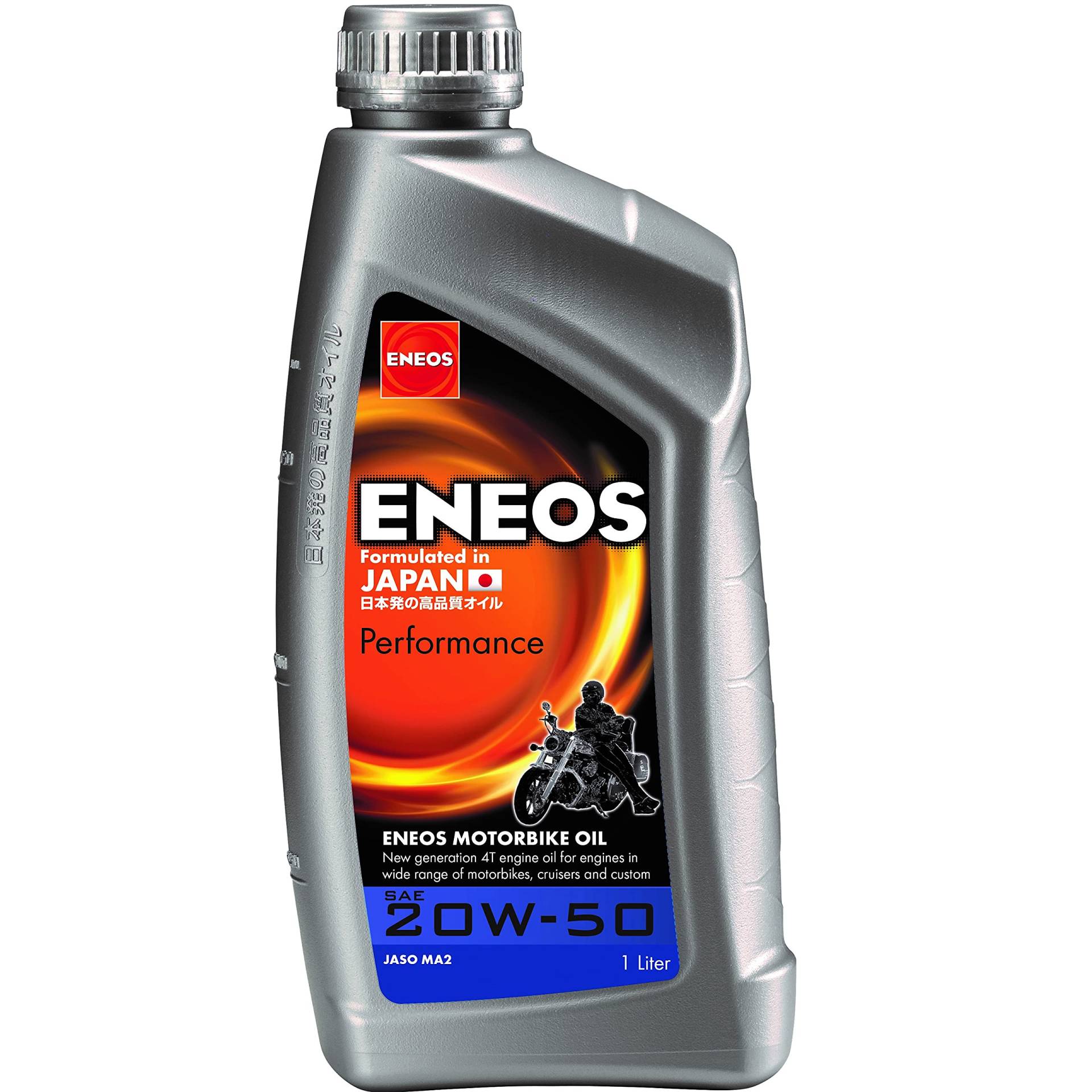Eneos Performance Motoröl für Motorrad 4T 20W-50 - Hochwertiges Mineral Motorenöl - Fortschrittliches Motor Öl für 4 Takt Motorräder (1 Liter) von Eneos