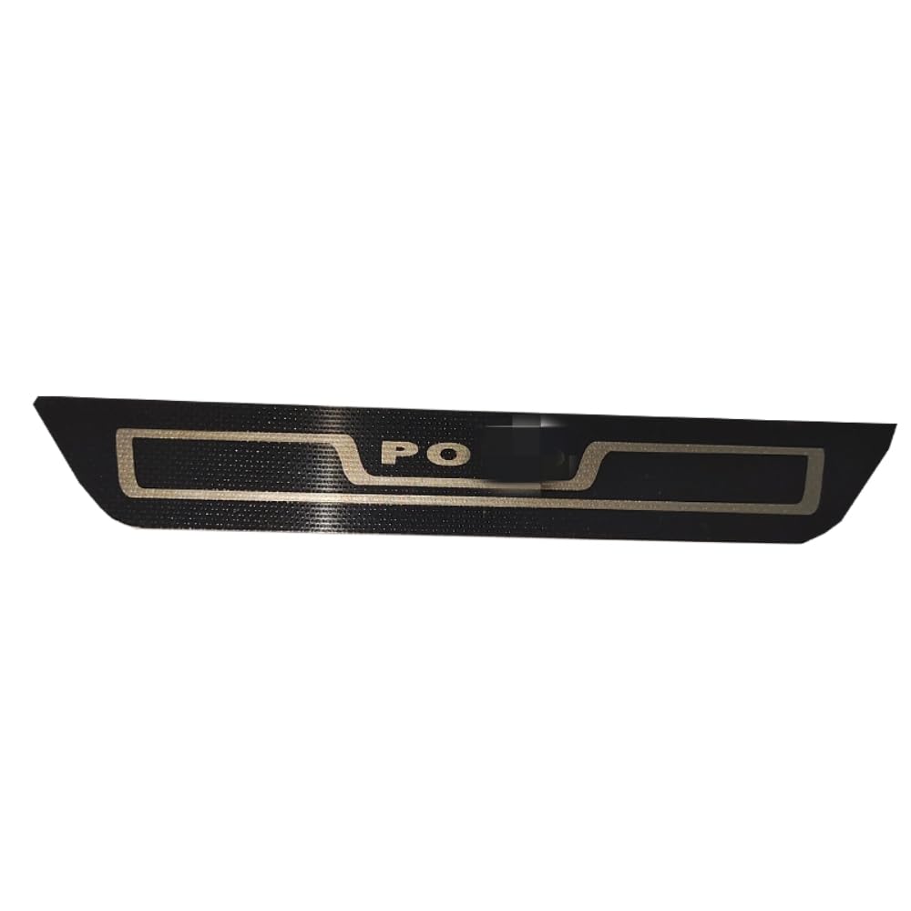 ENFILY 4 Stück Edelstahl Auto Einstiegsleisten Schutz Argo für PoloThreshold Anti-Verschleiß-Dekorstreifen Abriebschutz Pedalabdeckung (Pearl Black) von ENFILY