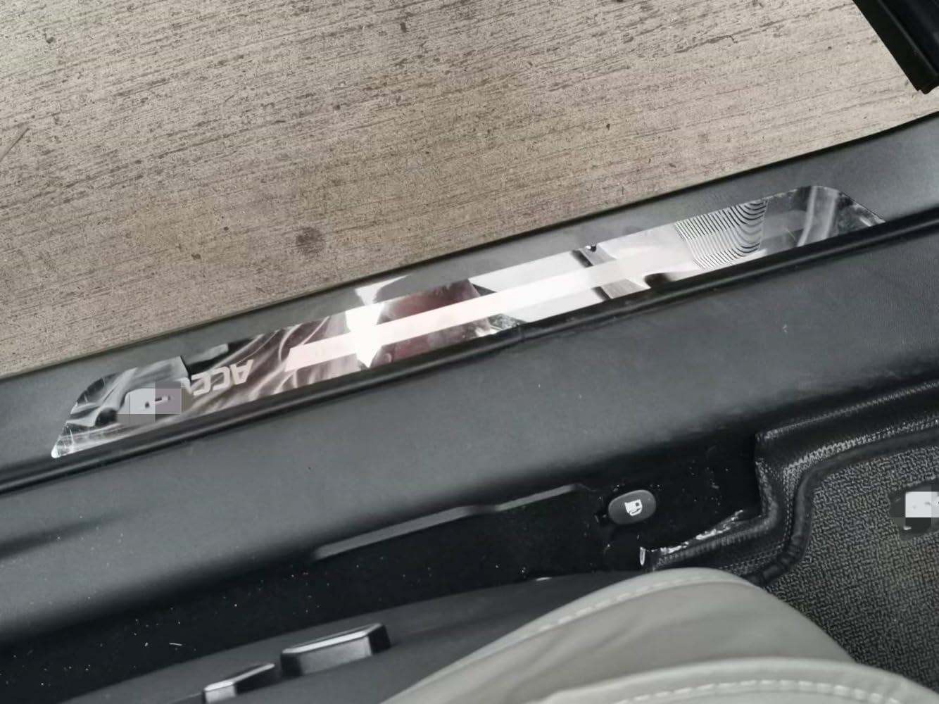 ENFILY 4 Stück Edelstahl Auto Einstiegsleisten Schutz Zubehör für Accord Threshold Anti-Verschleiß-Dekorstreifen Abriebschutz Pedalabdeckung (Silber) von ENFILY