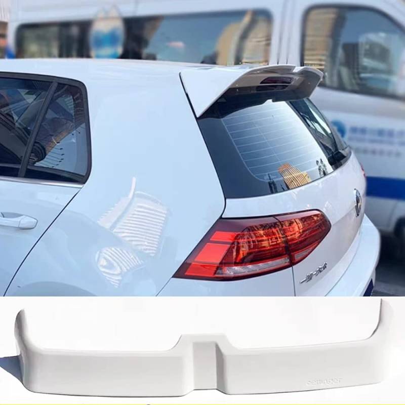ENFILY Auto Heckspoiler für VW Golf 7/7.5 MK7 GTI 7Rline 2014-2020, Auto Dachdekoration Heck, Heckklappe Kofferraumdeckel Flügel Modifizierte Styling Kits Zubehör (White-7/7.5) von ENFILY