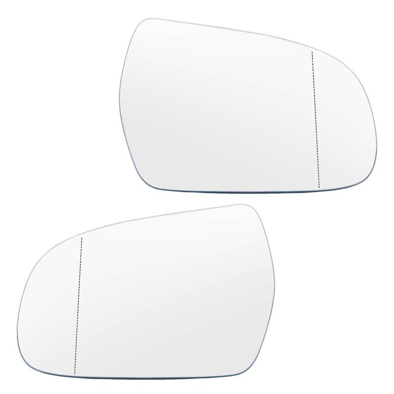 Kompatibel Mit A3 A4 A5 S3 S4 S5 Für Quattro 2011 2012 2013 2014 2015 2016 2017 Seitenspiegelglas Ersatz Weitwinkel(Pair) von ENGOER