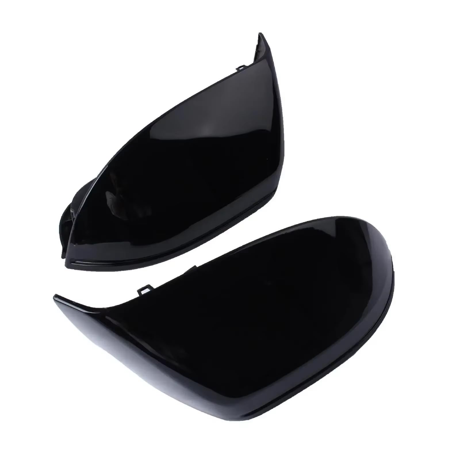 Kompatibel Mit A7 S7 RS7 2010 2011 2012 2013 2014 2015 2016 2017, 1 Paar Seitenrückspiegelabdeckungen, Kappen Ohne Seitenassistent MO(Gloss Black) von ENGOER