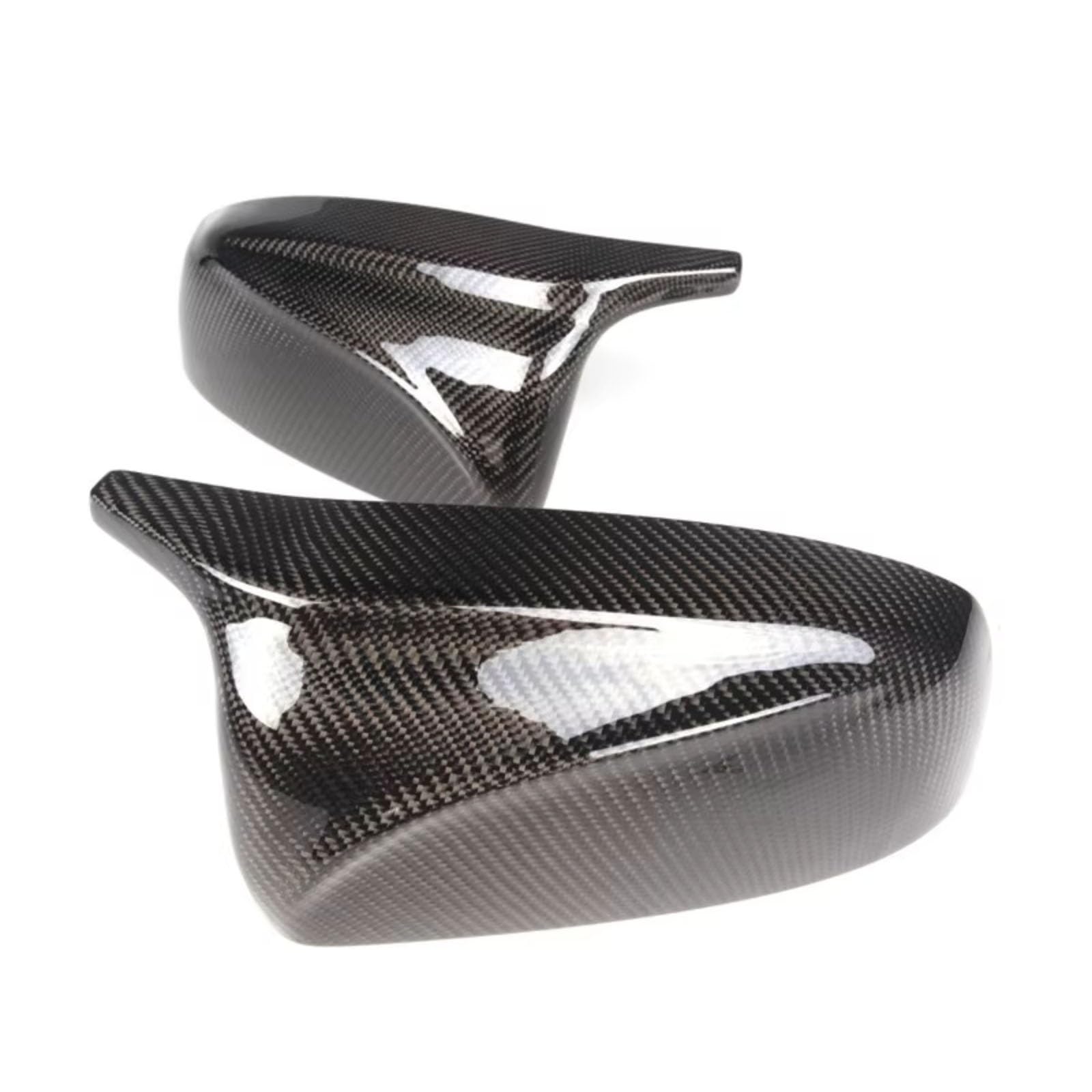 Kompatibel Mit BMW Für X5 E70 X6 E71 2008 2009 2010 2011 2012 2013 Rückspiegelabdeckung Autoseitenrückspiegelschale Ersatz(Carbon Fiber Look) von ENGOER