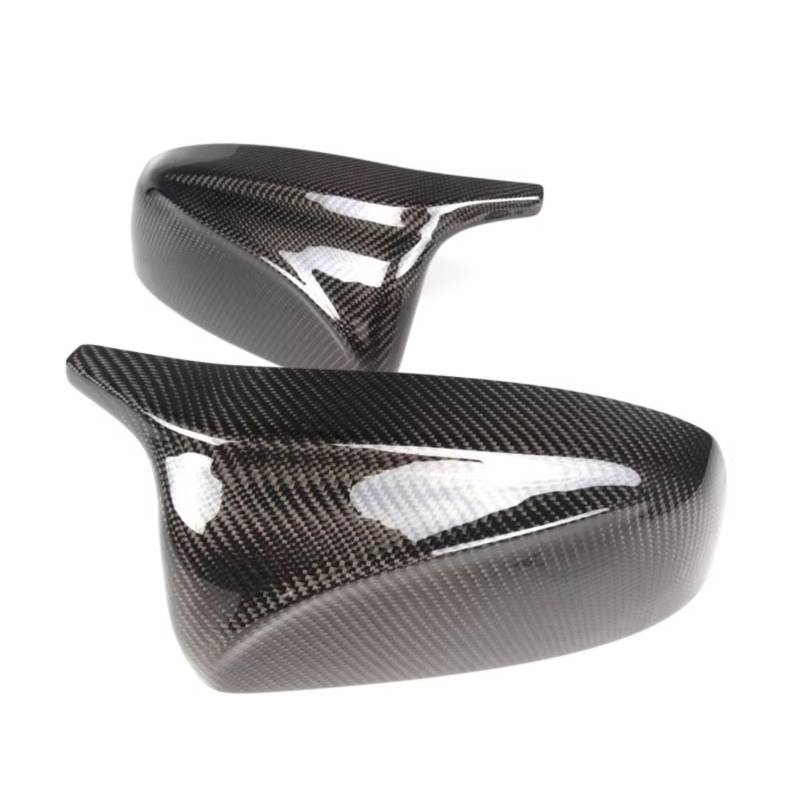 Kompatibel Mit BMW Für X5 E70 X6 E71 2008 2009 2010 2011 2012 2013 Rückspiegelabdeckung Autoseitenrückspiegelschale Ersatz(Carbon Fiber Look) von ENGOER